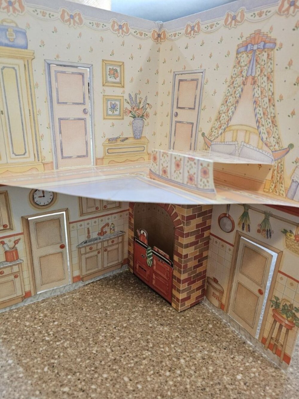 Vintage 1991 Victorian Doll House 3D Pop Up Carousel Book Miniature Decor - Picture 5 of 9